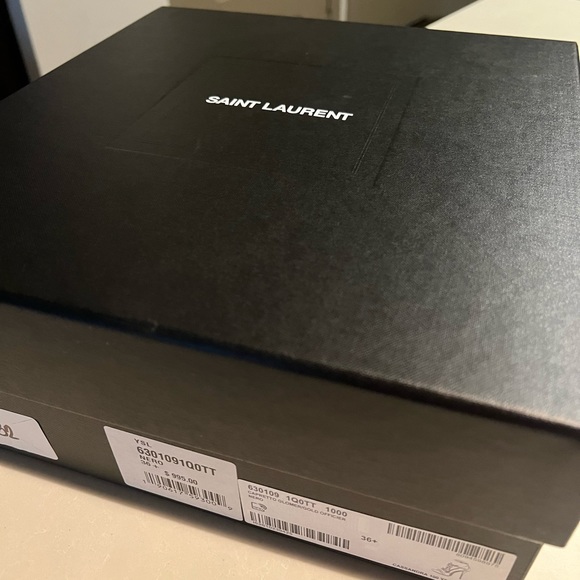 Saint Laurent Black and Gold Heels - Picture 6 of 6